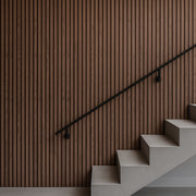 Acoustic Slat Wood 46.85" Wall Panel - Natural Walnut & Black Felt