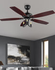 Anka DC Candelabra Ceiling Fan with Light and Remote Control