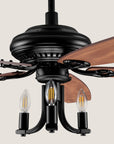 Anka DC Candelabra Ceiling Fan with Light and Remote Control