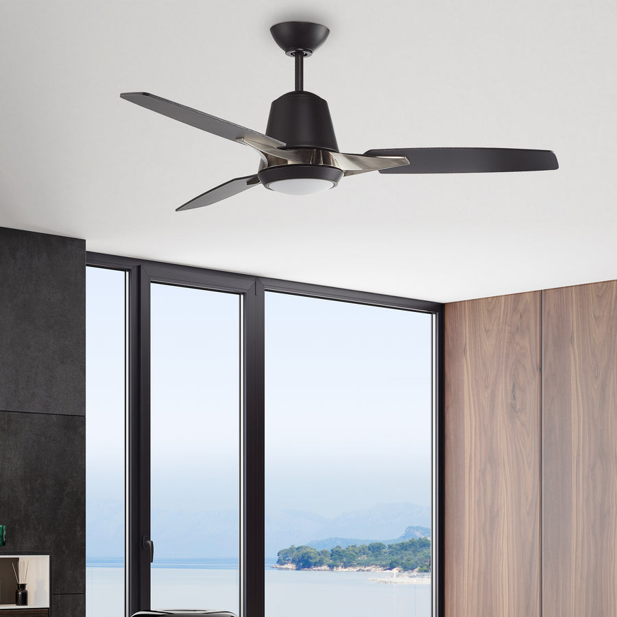 Avior 52" AC Ceiling Fan with LED Light and Wall Control