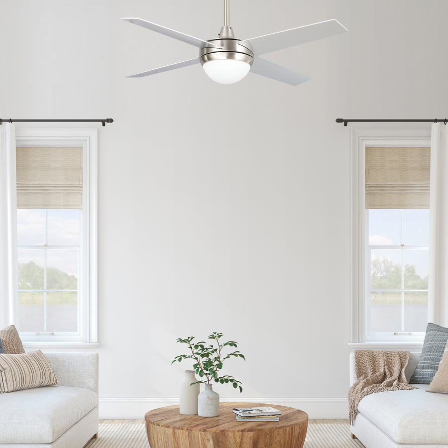 Dione 48" AC Ceiling Fan with LED Light and Wall Control