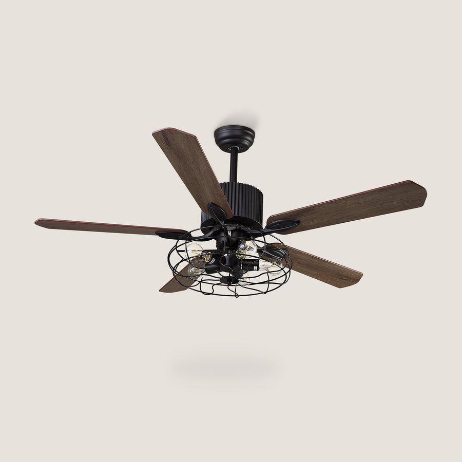 Himalia 52" AC Ceiling Fan with Wall Control and Light