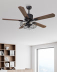 Himalia 52" AC Ceiling Fan with Wall Control and Light