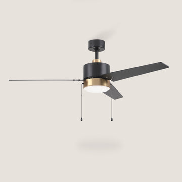 Jovian 52" AC Ceiling Fan with LED Light and Pull-Chain Control