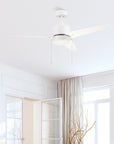 Jovian 52" AC Ceiling Fan with LED Light and Pull-Chain Control