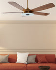 Kraz 52" Smart DC Fan with Dimmable Light and Remote Control