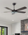 Kraz 52" Smart DC Fan with Dimmable Light and Remote Control