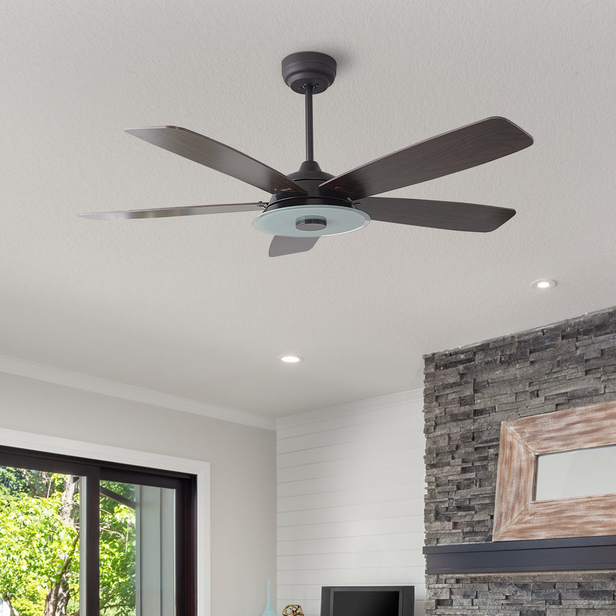 Kraz 52" Smart DC Fan with Dimmable Light and Remote Control