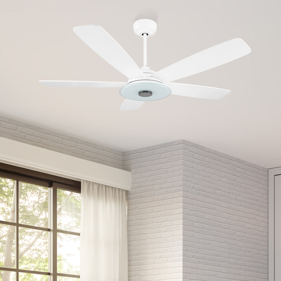 Kraz 56"  Smart DC Fan with Dimmable Light and Remote Control