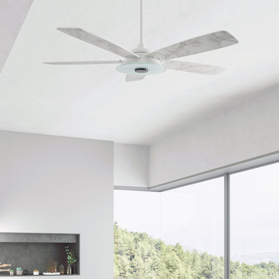 Kraz 52" Smart DC Fan with Dimmable Light and Remote Control