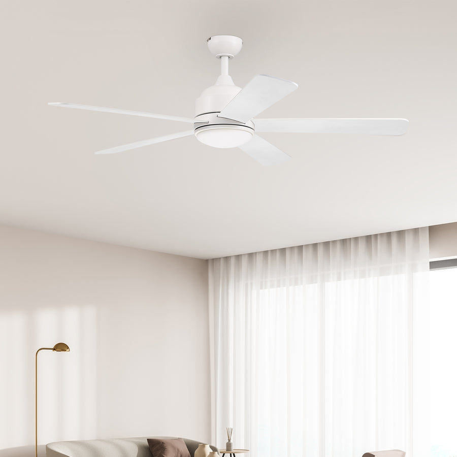 Magi 52" DC Smart Ceiling Fan With LED Light and Wall Control