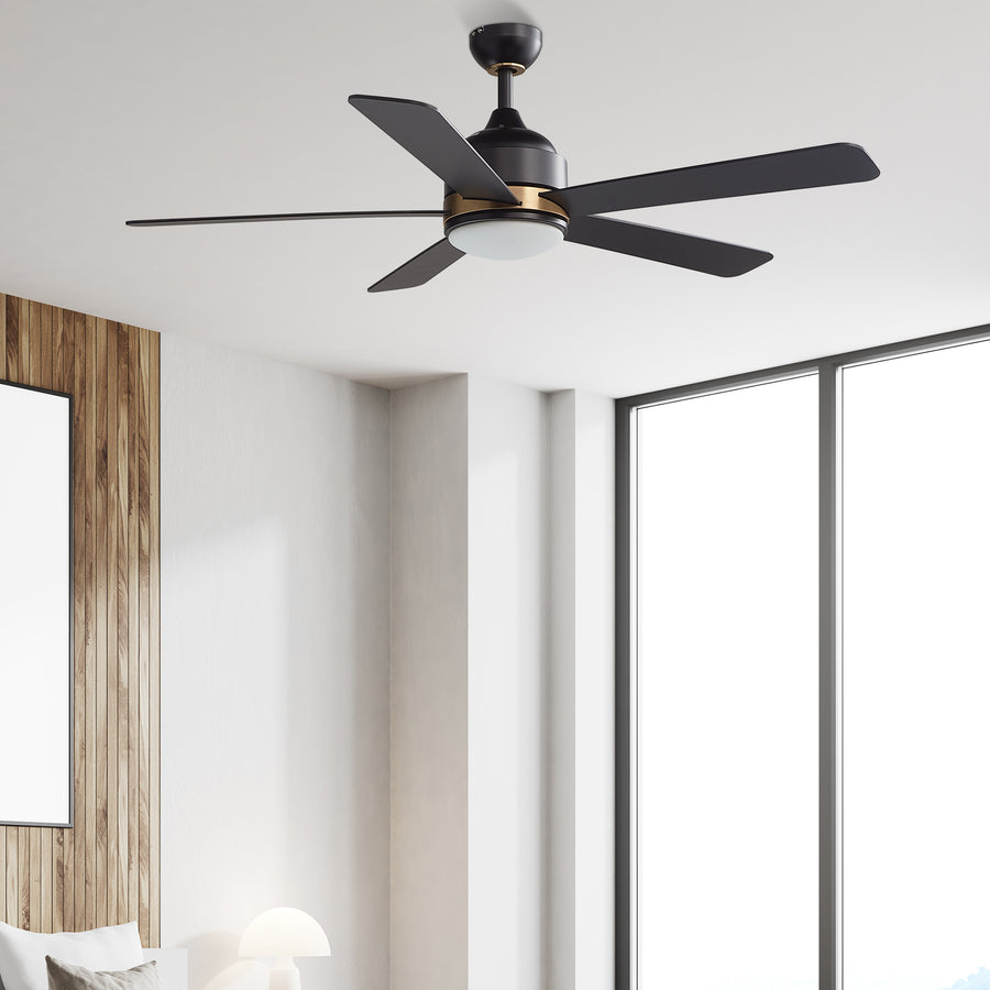 Magi 52" DC Smart Ceiling Fan With LED Light and Wall Control