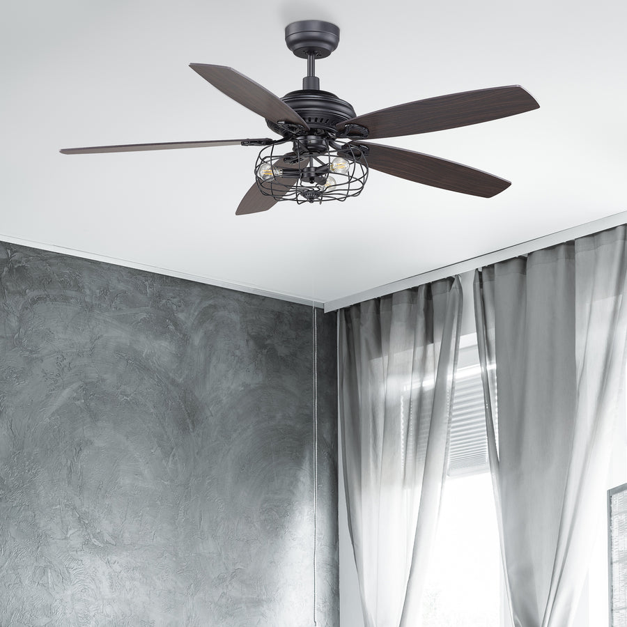 Merak 52" DC Ceiling Fan with Light and Remote Control