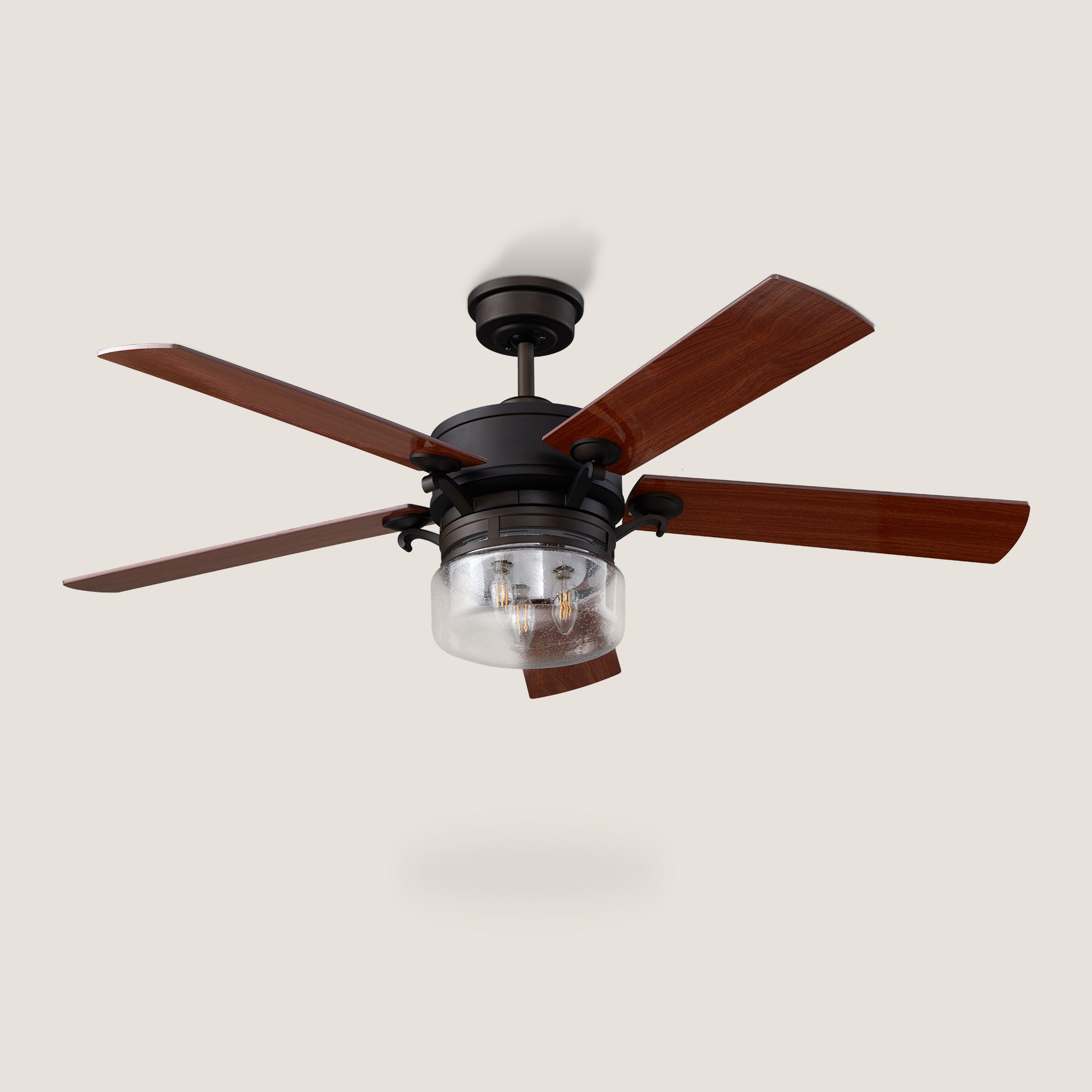 Mira AC Ceiling Fan with Light and Wall Switch Control