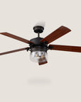 Mira AC Ceiling Fan with Light and Wall Switch Control