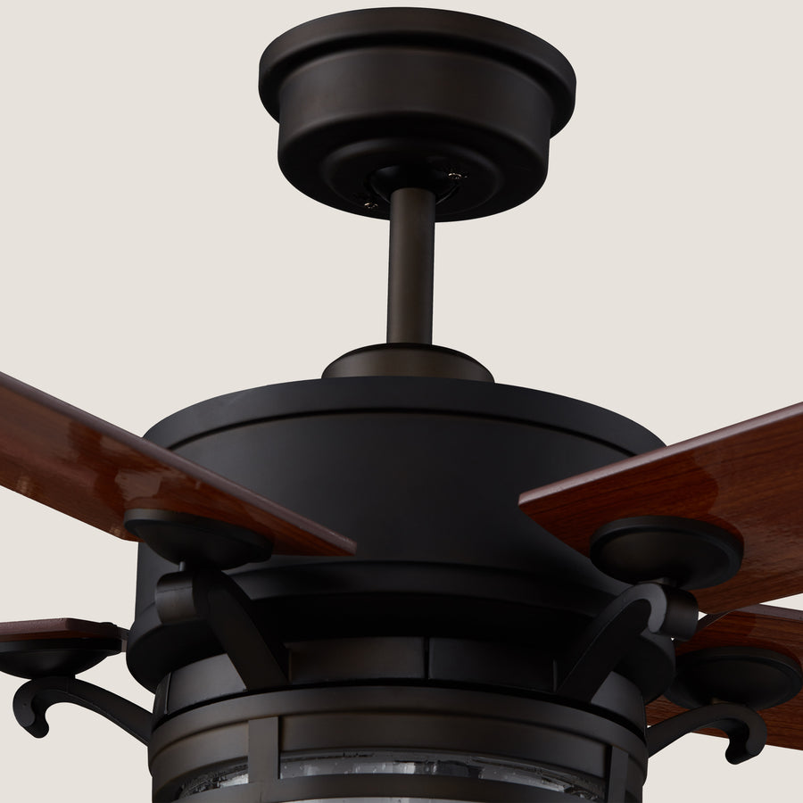 Mira AC Ceiling Fan with Light and Wall Switch Control