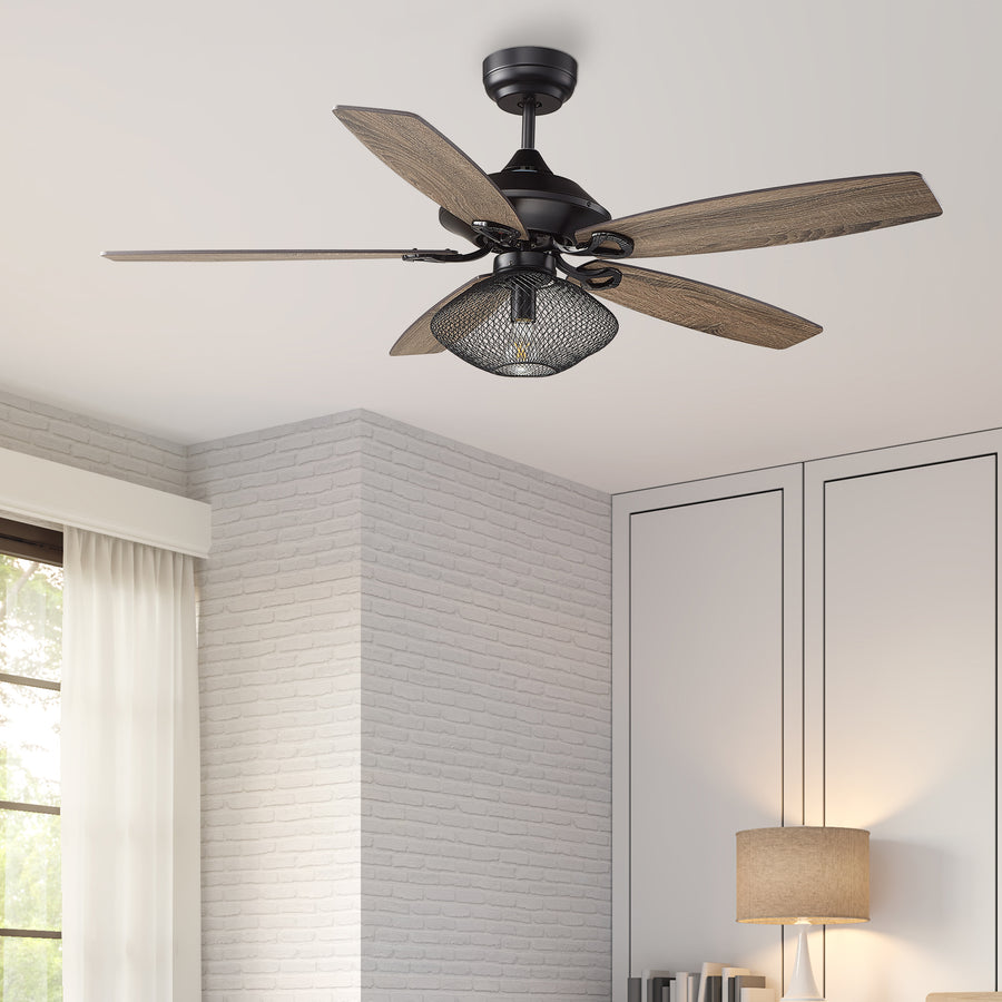 Morava 52" DC Ceiling Fan with Light and Remote Control