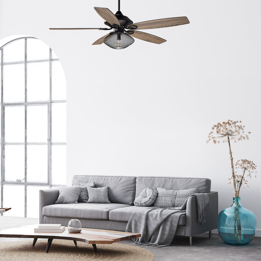 Morava 52" DC Ceiling Fan with Light and Remote Control