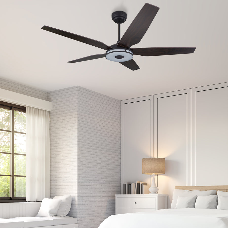 Naos  56" Smart DC Ceiling Fan with Remote Control and LED Light