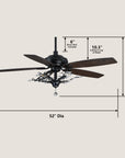 Nervia Remote Control DC Ceiling Fan with Light