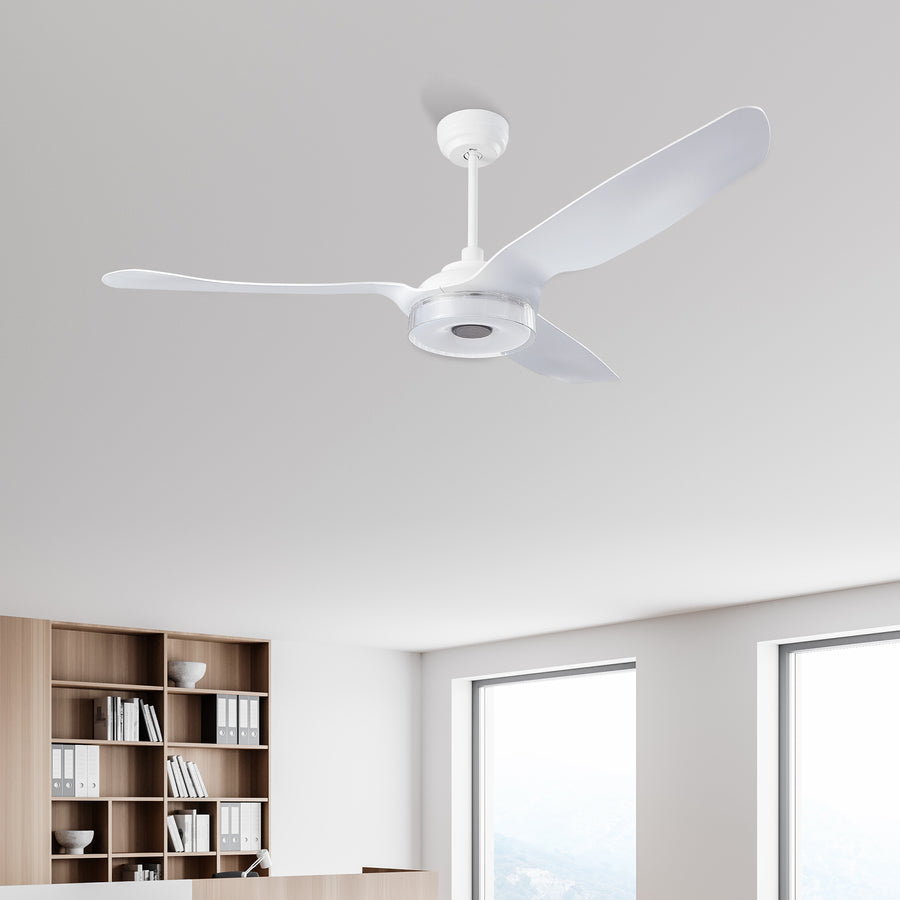 Polaris 56" Remote Control DC Smart Ceiling Fan with LED Light Kit