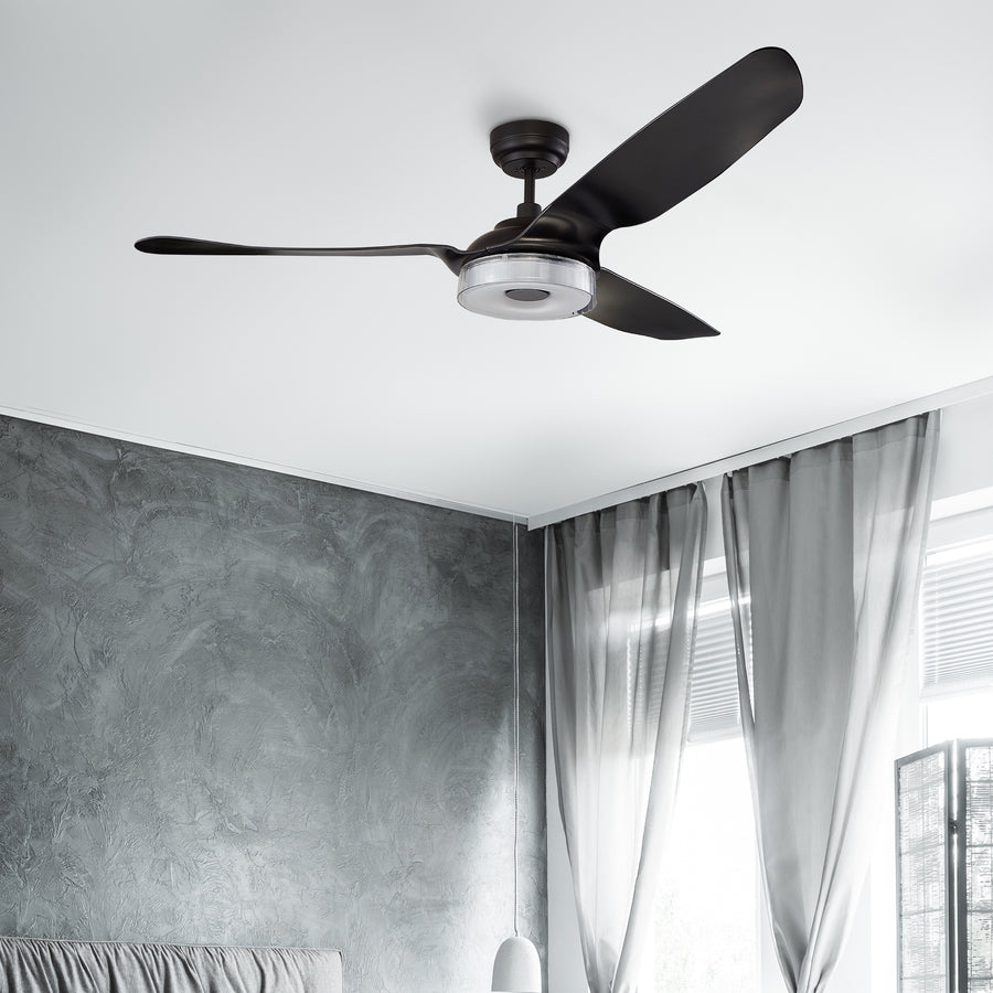 Polaris 56" Remote Control DC Smart Ceiling Fan with LED Light Kit