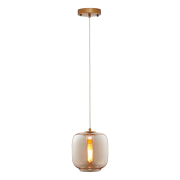 Carro Home Leo Pendant Light Collection is sure to provide reliable illumination without sacrificing style. This classy Leo pendant light features an elongated round clear glass shade that creates a brilliant, yet warm glow. Hanging from a rich gold tone brass finish canopy that enhances its modern sophistication. Place over dining areas, seating areas, and more for a dramatic look. Its versatile look can complement most any room style.