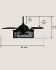 Superba AC Ceiling Fan with Light and Smart Wall Control