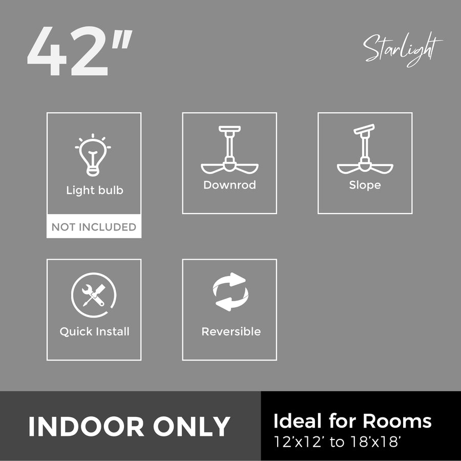 Superba AC Ceiling Fan with Light and Smart Wall Control