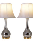 Arclight Translucent Ombre Glass Table Lamp Set of 2