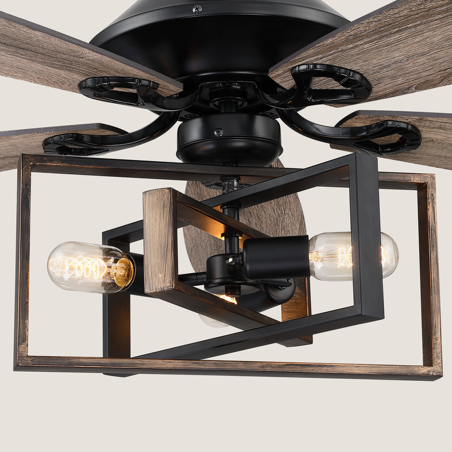 Zania DC Ceiling Fan with Light and Remote Control